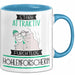Höhlenforscherin Tasse Geschenk Becher Stark Attraktiv Furchtlos Höhlenforscherin Lustige Geschenkidee Blau Trendation