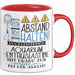 Aquarium-Enthusiastin Tasse Geschenk Lustig Abstand Halten Hochleistungs-Aquarium-Enthusiastin Mit Drang Zur Perfektion Bei Der Arbeit Rot Trendation