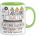 Plattenproduzentin Tasse Geschenk Lustig Abstand Halten Hochleistungs-Plattenproduzentin Mit Drang Zur Perfektion Bei Der Arbeit Grün Trendation