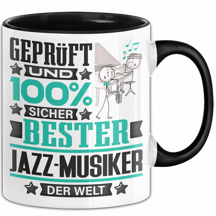 Jazz-Musiker Geschenk Lustiger Spruch für Jazz-Musiker Geschenkidee Bester Jazz-Musiker Der Welt Schwarz Trendation