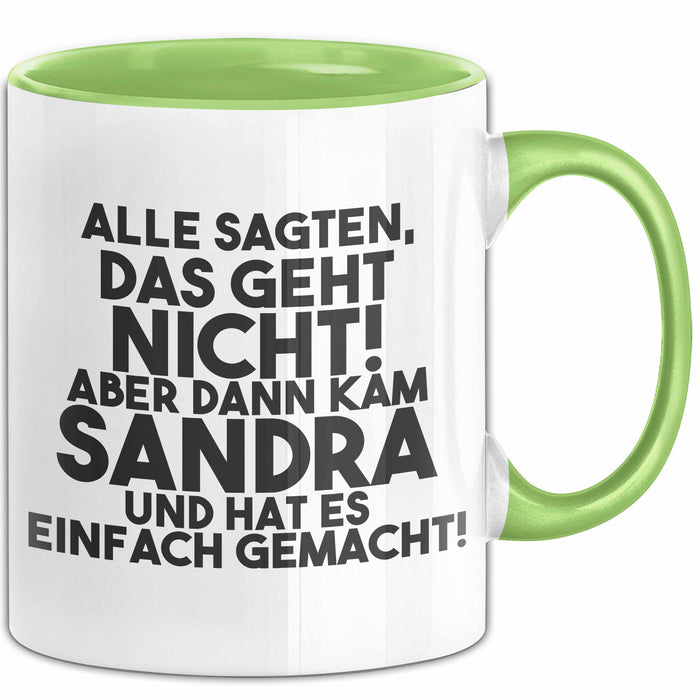 Sandra Tasse Alle Sagten Das Geht Nicht, Aber Dann Kam Sandra Geschenk