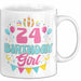24. Geburtstag Tasse Frauen Mädchen Geschenkidee Lustig 24 Birthday Girl Lustiger Spruch Weiß Trendation