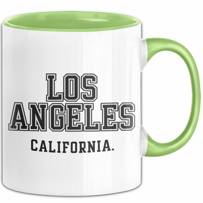 Los Angeles LA Kalifornien USA Tasse Geschenk Lustige Geschenkidee Spruch Grün Trendation