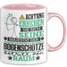 Bogenschütze Geschenk Tasse Lustiger Spruch Erheben Sie Sich Der Bogenschütze Betritt den Raum Rosa Trendation