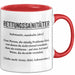 Rettungsdienst Notfallsanitäter Tasse Geschenk Lustige Geschenkidee Spruch Definition Rettungssanitäter Rot Trendation