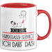 Geschenk für Hundegassi-Service Tasse Lustige Geschenkidee Geburtstag Ich Bin Hundegassi-Service Ich Darf Das Rot Trendation