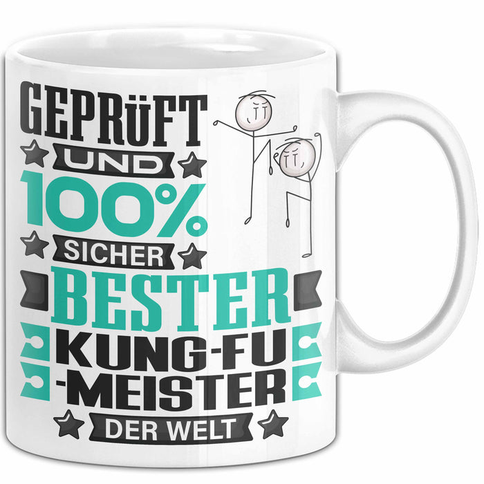 Kung-Fu-Meister Geschenk Lustiger Spruch für Kung-Fu-Meister Geschenkidee Bester Kung-Fu-Meister Der Welt Weiß Trendation