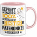Patenonkel Geschenk Lustiger Spruch für Patenonkel Geschenkidee Bester Patenonkel Der Welt Rosa Trendation