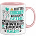 Schwiegercousin Geschenk Tasse Lustiger Spruch Erheben Sie Sich Der Schwiegercousin Betritt den Raum Rosa Trendation