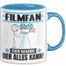 Filmfan Tasse Geschenk für Filmfan Der Mann Der Alles Kann Geschenkidee zum Geburtstag Blau Trendation