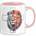Jesus Löwe von Juda Tasse Geschenk Lustige Geschenkidee Spruch Rosa Trendation