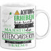 Kiteboarderin Tasse Geschenk Lustiger Spruch Bitte Erheben Sie Sich Seine Majestät Die Kiteboarderin Betritt Den Raum Weiß Trendation