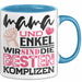 Mama Und Enkel Tasse Geschenk Beste Komplizen Lustiger Spruch Blau Trendation