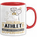 Athlet Geschenk Tasse Ich Bin Athlet Aber Sag Doch Einfach Superheld Lustige Geschenkdiee für Athlet Kaffee-Becher Rot Trendation