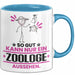 Zoologe Geschenk Tasse So Gut Kann Nur Ein Zoologe Aussehen Geschenkidee Kaffee-Becher Blau Trendation