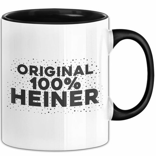 Heiner Tasse Original 100% Heiner Geschenk Schwarz Trendation