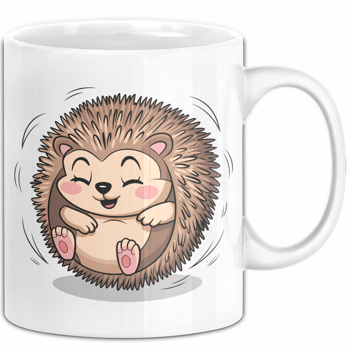 Igel Liebhaber Tasse Geschenkidee für Tierfreunde Weiß Trendation
