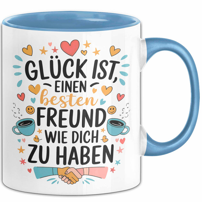 Beste Freundin Tasse Geschenkidee Eine Beste Freundin Blau Trendation