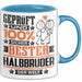 Halbbruder Geschenk Lustiger Spruch für Halbbruder Geschenkidee Bester Halbbruder Der Welt Blau Trendation