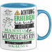 Wildnislehrerin Tasse Geschenk Lustiger Spruch Bitte Erheben Sie Sich Seine Majestät Die Wildnislehrerin Betritt Den Raum Blau Trendation