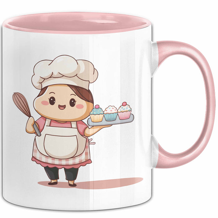 Bäcker Tasse Geschenk Lustige Geschenkidee Spruch Für Gebäck Liebhaber Rosa Trendation
