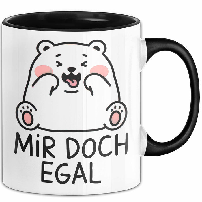 Bär Tierliebhaber Tasse Geschenk Lustige Geschenkidee Spruch Mir Doch Egal Trendation