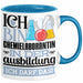 Chemielaborantin Ausbildung Start Geschenk Tasse Ich Bin Chemielaborantin In Der Ausbildung Ich Darf Das Kaffee-Becher Geschenkidee Blau Trendation