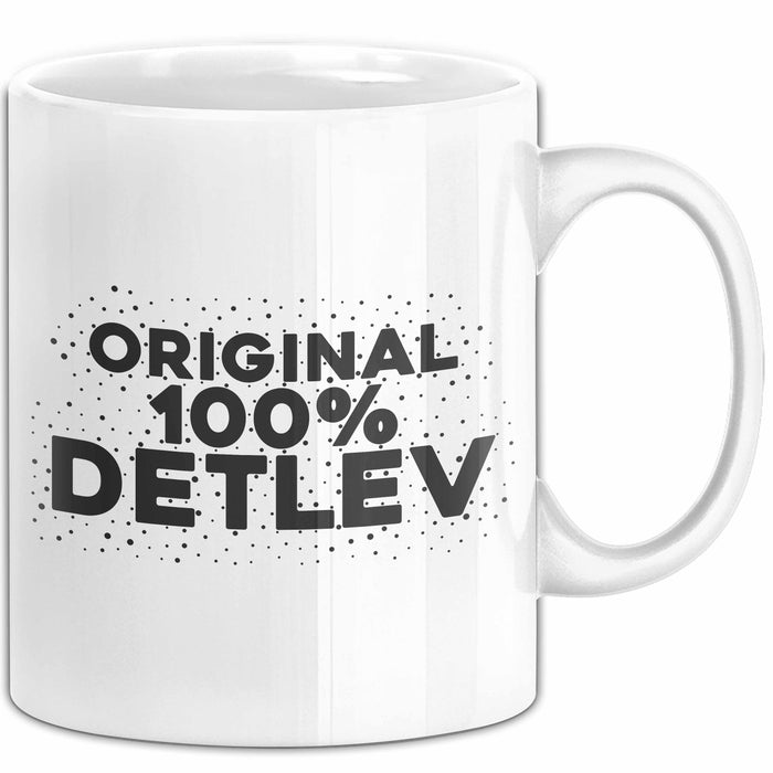 Detlev Tasse Original 100% Detlev Geschenk Weiß Trendation