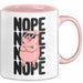 Schweinezüchter Schweine Tier Tasse Becher Geschenk Lustige Geschenkidee Spruch Nö Rosa Trendation