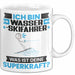 Wasserskifahrer Tasse Geschenk für Wasserskifahrer Geburtstag Lustiger Spruch Kaffee-Becher Was Ist Deine Superkraft Weiß Trendation