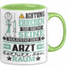 Arzt Geschenk Tasse Lustiger Spruch Erheben Sie Sich Der Arzt Betritt den Raum Grün Trendation