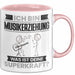 Musikerziehung Tasse Geschenk für Musikerziehung Geburtstag Lustiger Spruch Kaffee-Becher Was Ist Deine Superkraft Rosa Trendation
