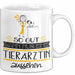 Tierärztin Geschenk Tasse So Gut Kann Nur Eine Tierärztin Aussehen Geschenkidee Geburtstag Weihnachten Lustig Weiß Trendation