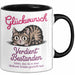 Schüler Abschluss Tasse Geschenk Lustige Geschenkidee Spruch Glückwunsch Verdient Bestanden Trendation