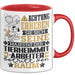 Tierheimmitarbeiter Geschenk Tasse Lustiger Spruch Erheben Sie Sich Der Tierheimmitarbeiter Betritt den Raum Rot Trendation