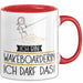 Geschenk für Wakeboarderin Tasse Lustige Geschenkidee Geburtstag Ich Bin Wakeboarderin Ich Darf Das Rot Trendation
