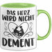 Altenpflegerin Altenpfleger Tasse Geschenk Altenpflege Spruch Das Herz Wird Nicht Dement Grün Trendation