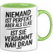 Elke Tasse Geschenk Niemand Ist Perfekt Elke Verdammt Nah Dran Geschenkidee Grün Trendation