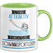 Schwimmsportlerin Tasse Geschenk Becher Stark Attraktiv Furchtlos Schwimmsportlerin Lustige Geschenkidee Grün Trendation