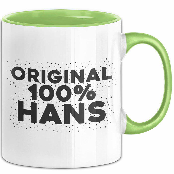Hans Tasse Original 100% Hans Geschenk Grün Trendation