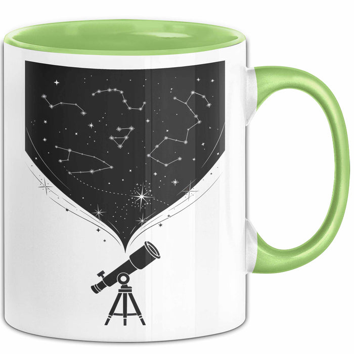 Astronom Tasse Geschenk Lustige Geschenkidee Spruch Für Sternen Gucker Grün Trendation