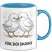 Motivierend Inspirierend Tasse Geschenk Lustige Geschenkidee Spruch Fühl Dich Umarmt Blau Trendation