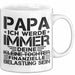 Papa Tasse Geschenk Ich Werde Immer Deine Kleine Tochter Sein Geschenkidee Weiß Trendation