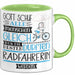 Radfahrerin Geschenk Becher Tasse Gott Schuf Alle Menschen Gleich Nur Die Besten Durfeten Radfahrerin Werden Geschenkidee Lustig Grün Trendation