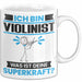 Violinist Tasse Geschenk für Violinist Geburtstag Lustiger Spruch Kaffee-Becher Was Ist Deine Superkraft Weiß Trendation