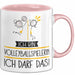 Geschenk für Volleyballspielerin Tasse Lustige Geschenkidee Geburtstag Ich Bin Volleyballspielerin Ich Darf Das Rosa Trendation