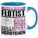 Flötist Geschenk Tasse Geschenkidee für Flötist Geburtstag Lustig Ich Bin Flötist Ich Kann Es Dir Erklären Aber Nicht Für Dich Verstehen Blau Trendation