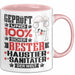 Haustiersanitäter Geschenk Lustiger Spruch für Haustiersanitäter Geschenkidee Bester Haustiersanitäter Der Welt Rosa Trendation