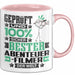 Abenteuerfilmer Geschenk Lustiger Spruch für Abenteuerfilmer Geschenkidee Bester Abenteuerfilmer Der Welt Rosa Trendation
