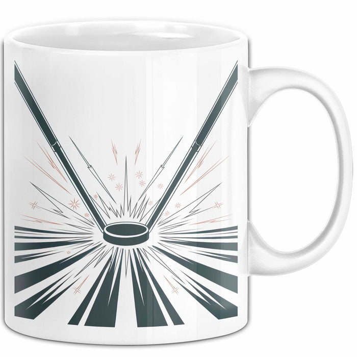Eishockey Spieler Tasse Geschenk Lustige Geschenkidee Spruch Für Eisbahn Krieger Weiß Trendation